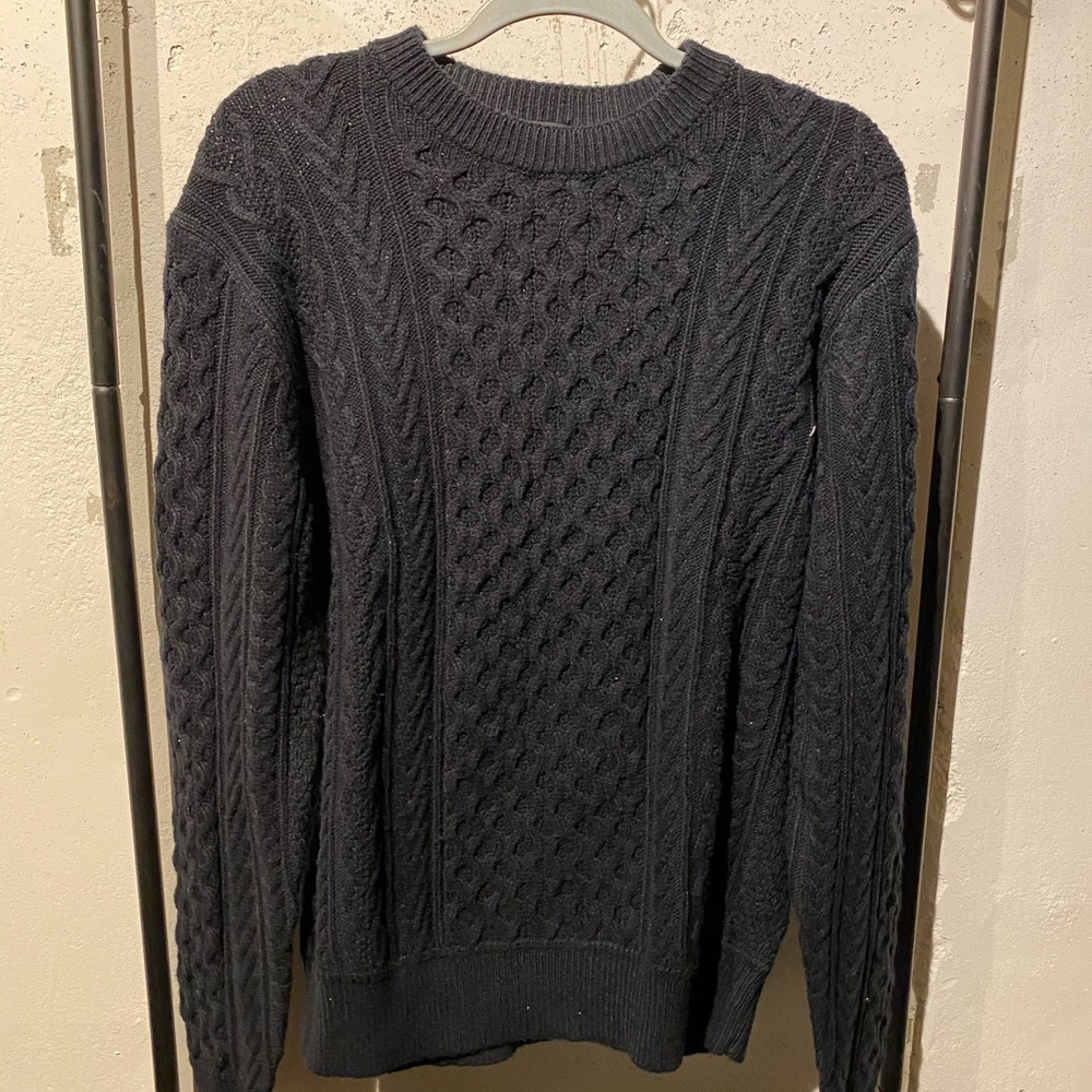 Black knit sweater